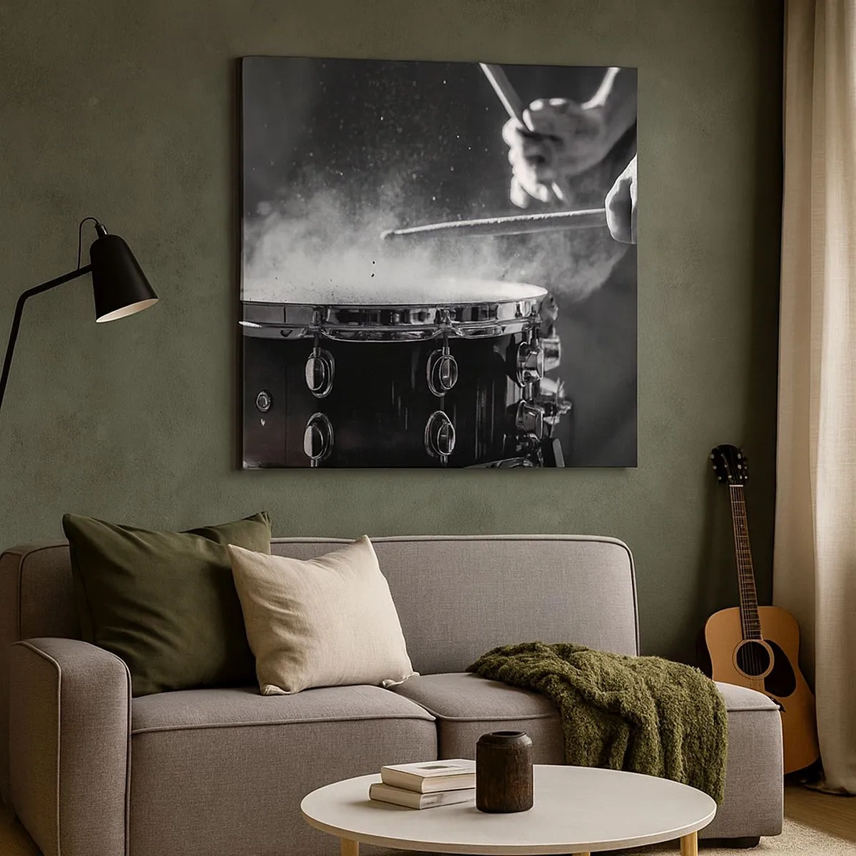 Quadro su tela - Stampe su Tela - Il polso della musica - 30x30 cm