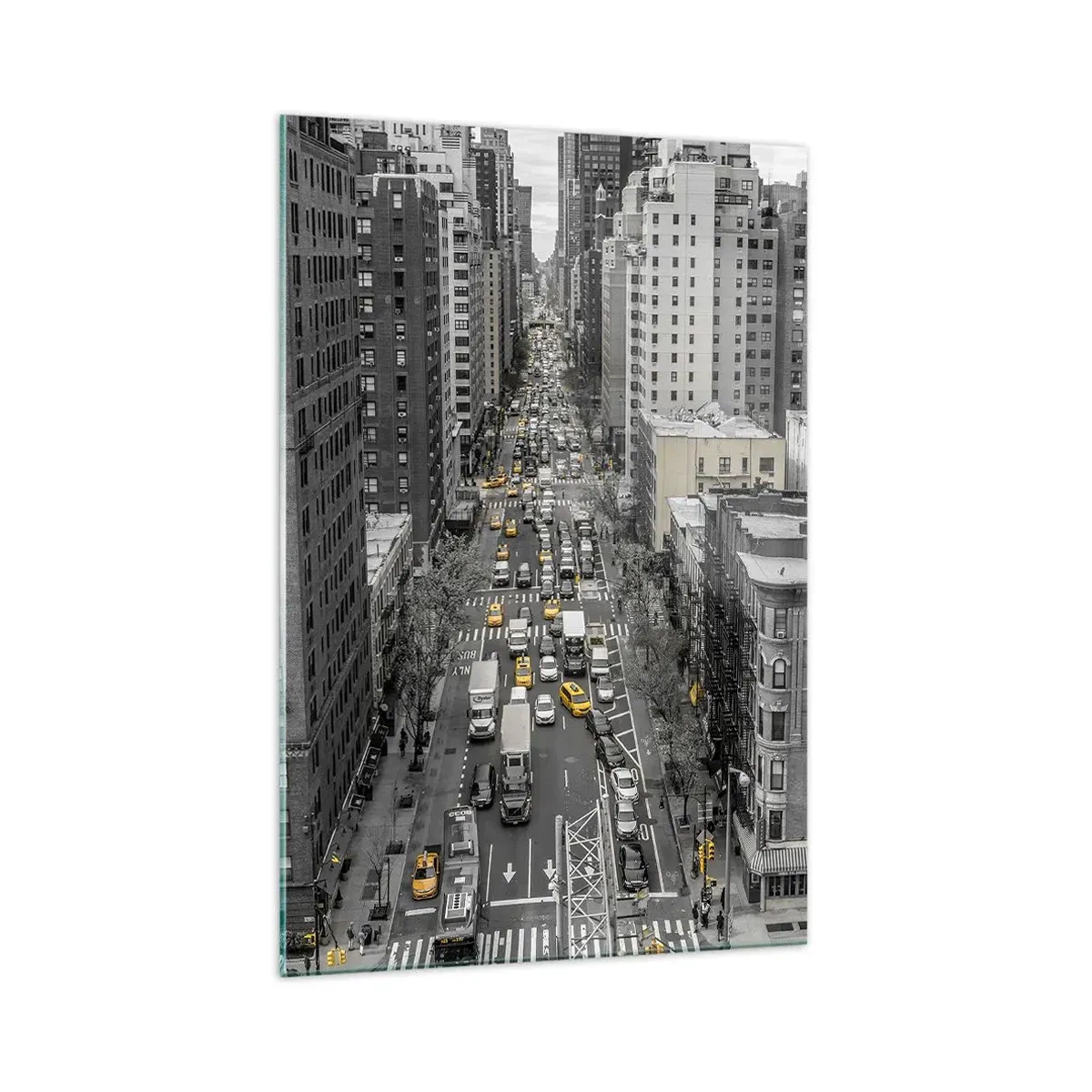 Quadro su vetro - La vita a New York - 70x100 cm