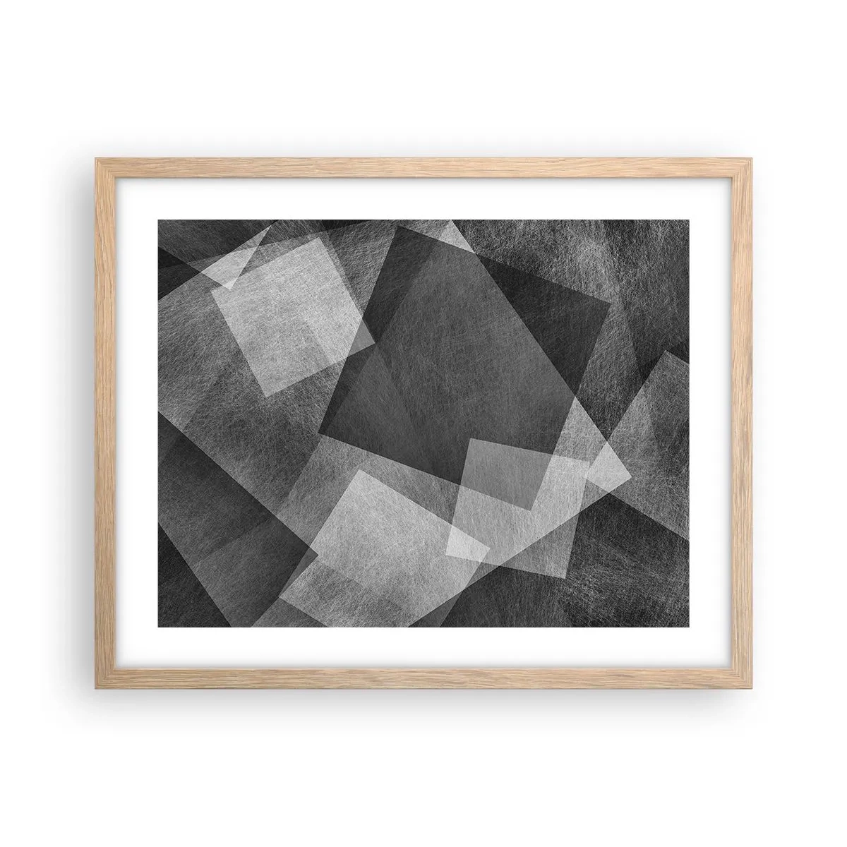 Poster in cornice rovere chiaro - Simbolo eterno di ordine e durata - 50x40 cm