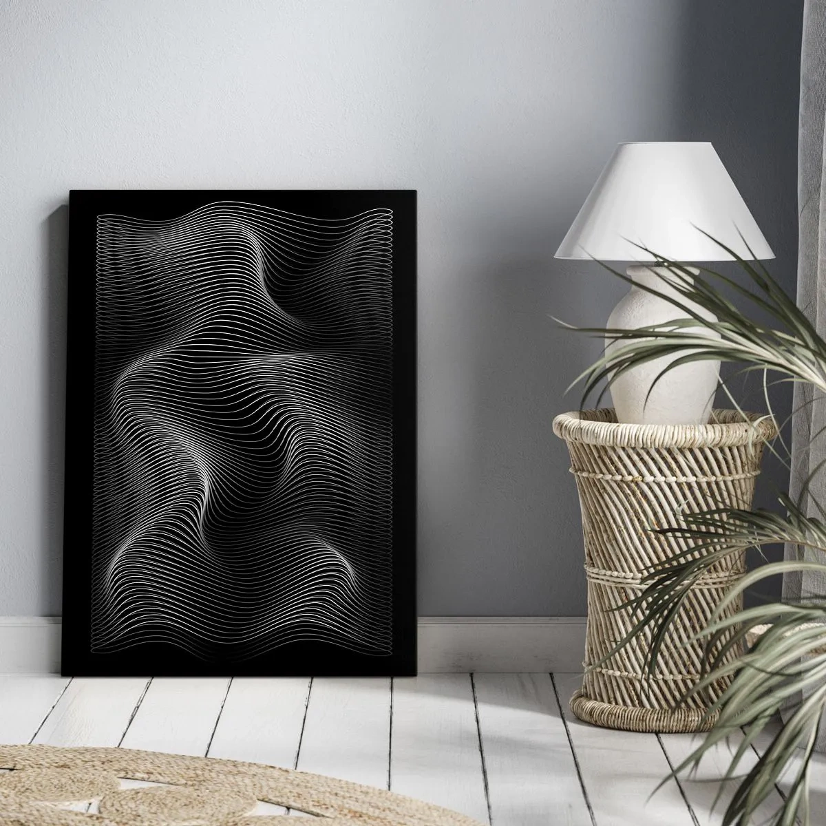 Quadro su tela - Stampe su Tela - La danza della luce nello spazio - 65x120 cm