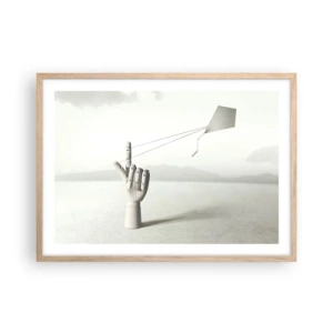 Poster in cornice rovere chiaro - Prova di forza - 70x50 cm