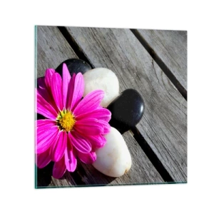 Quadro su vetro - Riposo sul molo - 40x40 cm