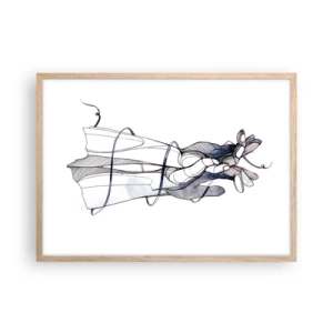 Poster in cornice rovere chiaro - Studio del tocco - 70x50 cm