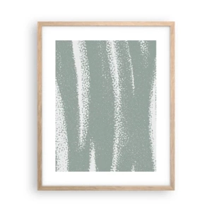 Poster in cornice rovere chiaro - Astrazione in clima invernale - 40x50 cm