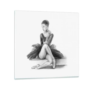 Quadro su vetro - Incantata dalla danza - 70x70 cm