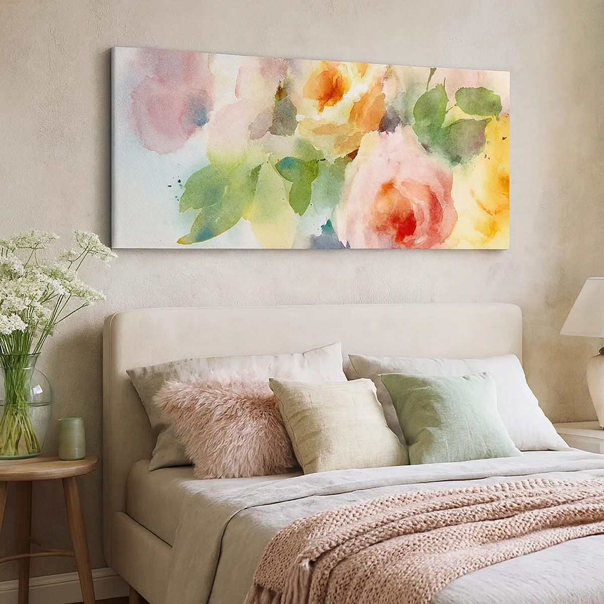 Quadro su tela - Stampe su Tela - Delicati come un acquerello - 30x30 cm