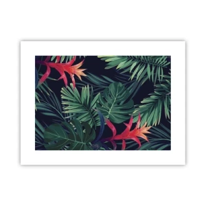 Poster - Fiammante nel verde - 40x30 cm