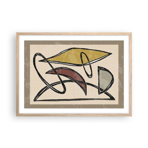 Poster in cornice rovere chiaro - Verticali e orizzontali - 70x50 cm