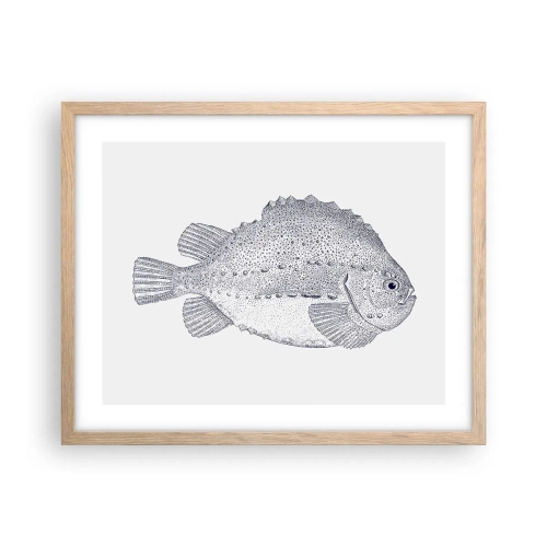 Poster in cornice rovere chiaro - Nell'album del naturalista - 50x40 cm