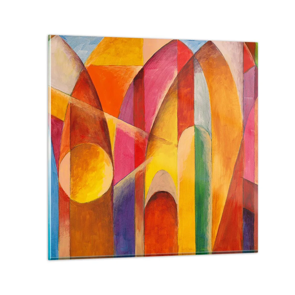 Quadro su vetro - La cattedrale del sole - 40x40 cm