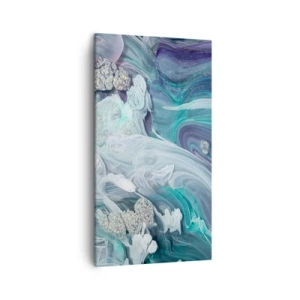 Quadro su tela - Stampe su Tela - Correnti di blu - 45x80 cm