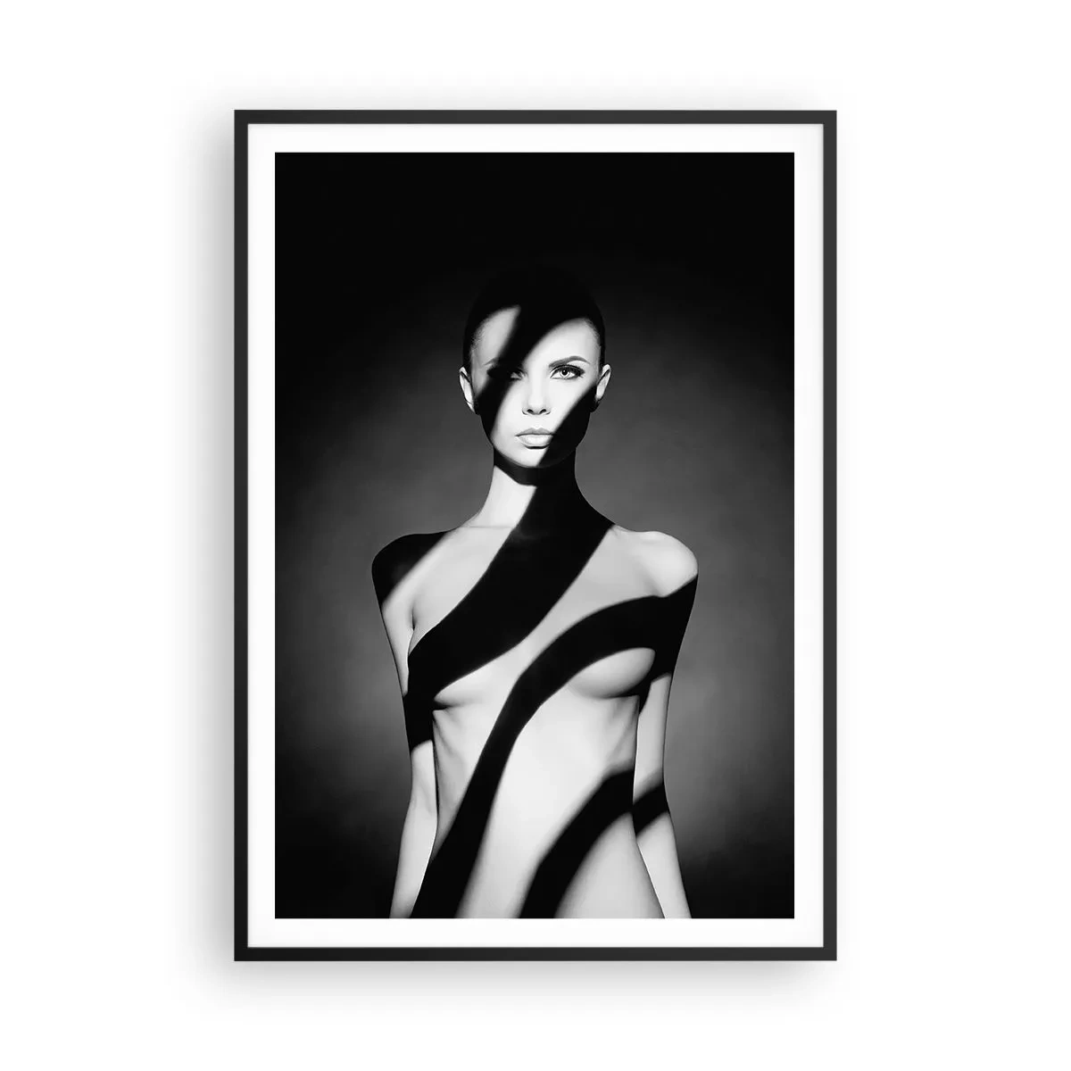 Poster in cornice nera - Luci e ombre - 70x100 cm