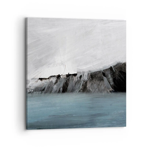 Quadro su tela - Stampe su Tela - Acqua-terra: lo scontro degli elementi - 70x70 cm
