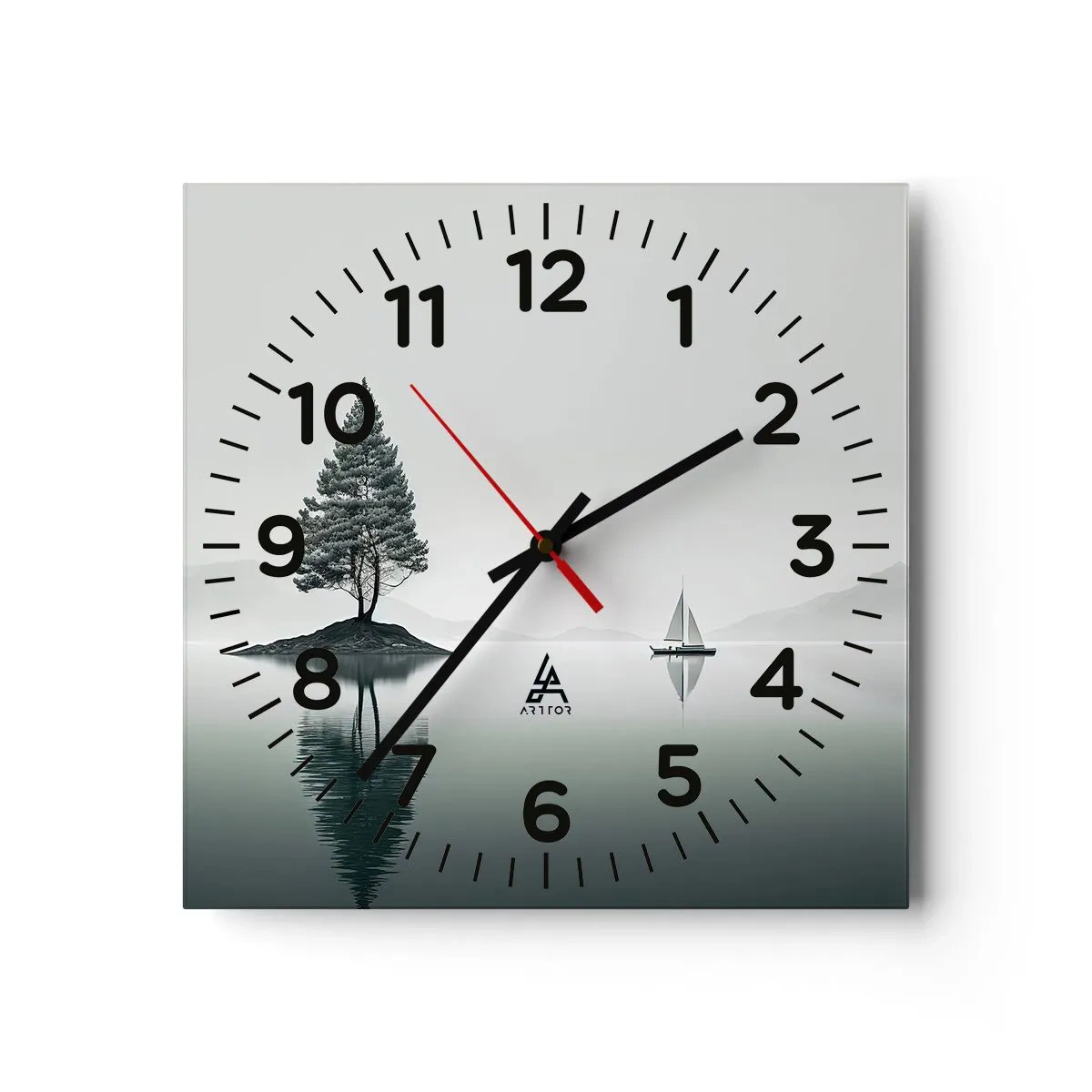 Orologio da parete - Orologio in Vetro - Paesaggio onirico - 30x30 cm