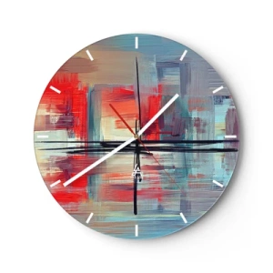 Orologio da parete - Orologio in Vetro - Paesaggio in una dimensione sconosciuta - 40x40 cm