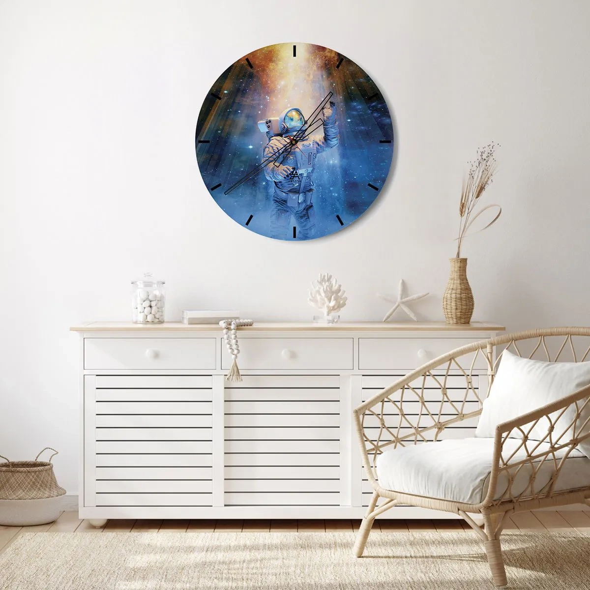 Orologio da parete - Orologio in Vetro - Finalmente alla meta - 40x40 cm