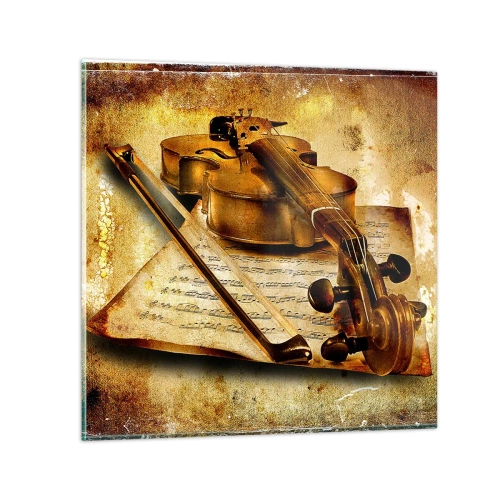 Quadro su vetro - Ci vuole subito un virtuoso - 30x30 cm