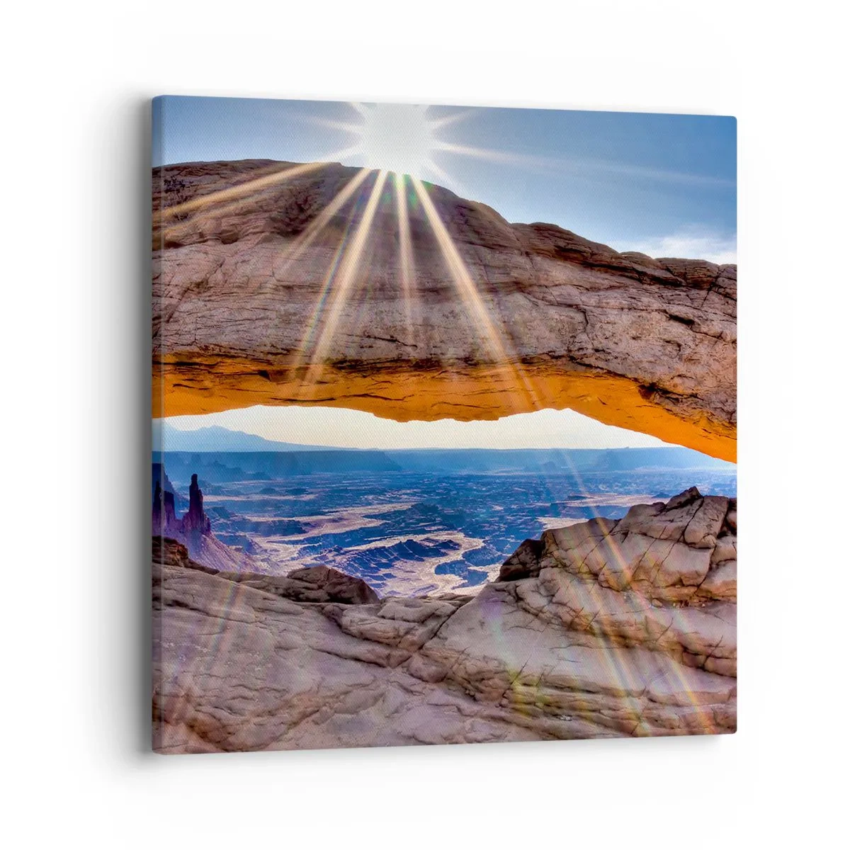 Quadro su tela - Stampe su Tela - Attraverso il portale di roccia - 40x40 cm