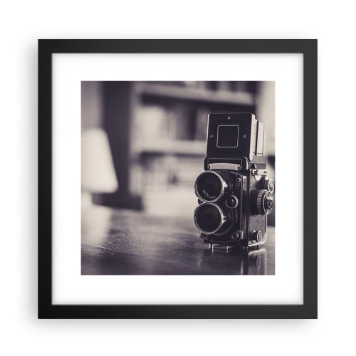 Poster in cornice nera - La magia delle vecchie fotografie - 30x30 cm