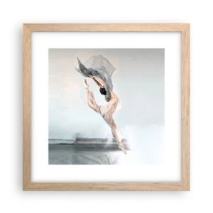 Poster in cornice rovere chiaro - Nell'estasi della danza - 30x30 cm