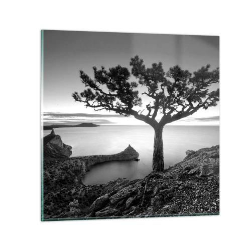 Quadro su vetro - Pace fino all'orizzonte - 70x70 cm