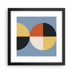 Poster in cornice nera - Guarda e conta - 30x30 cm