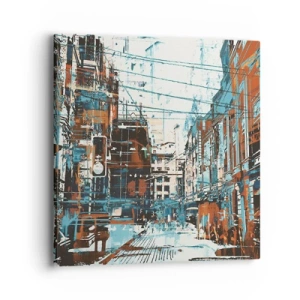 Quadro su tela - Stampe su Tela - Percorso cittadino consueto - 40x40 cm