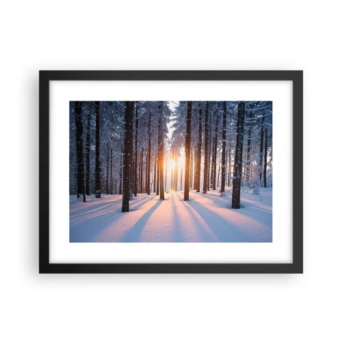 Poster in cornice nera - Decisamente nero su bianco - 40x30 cm