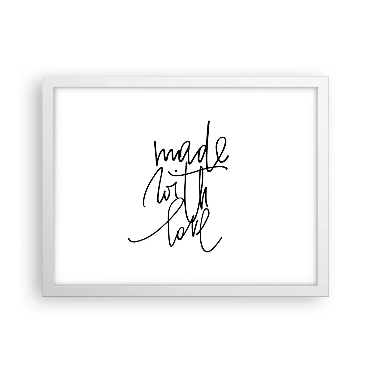 Poster in cornice bianca - La migliore marca - 40x30 cm