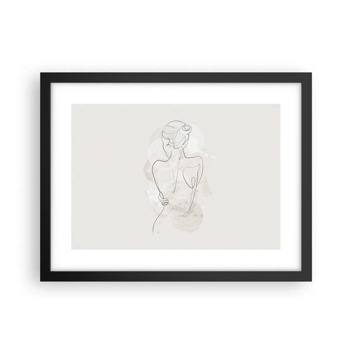 Poster in cornice nera - Come uno strumento delicato - 40x30 cm