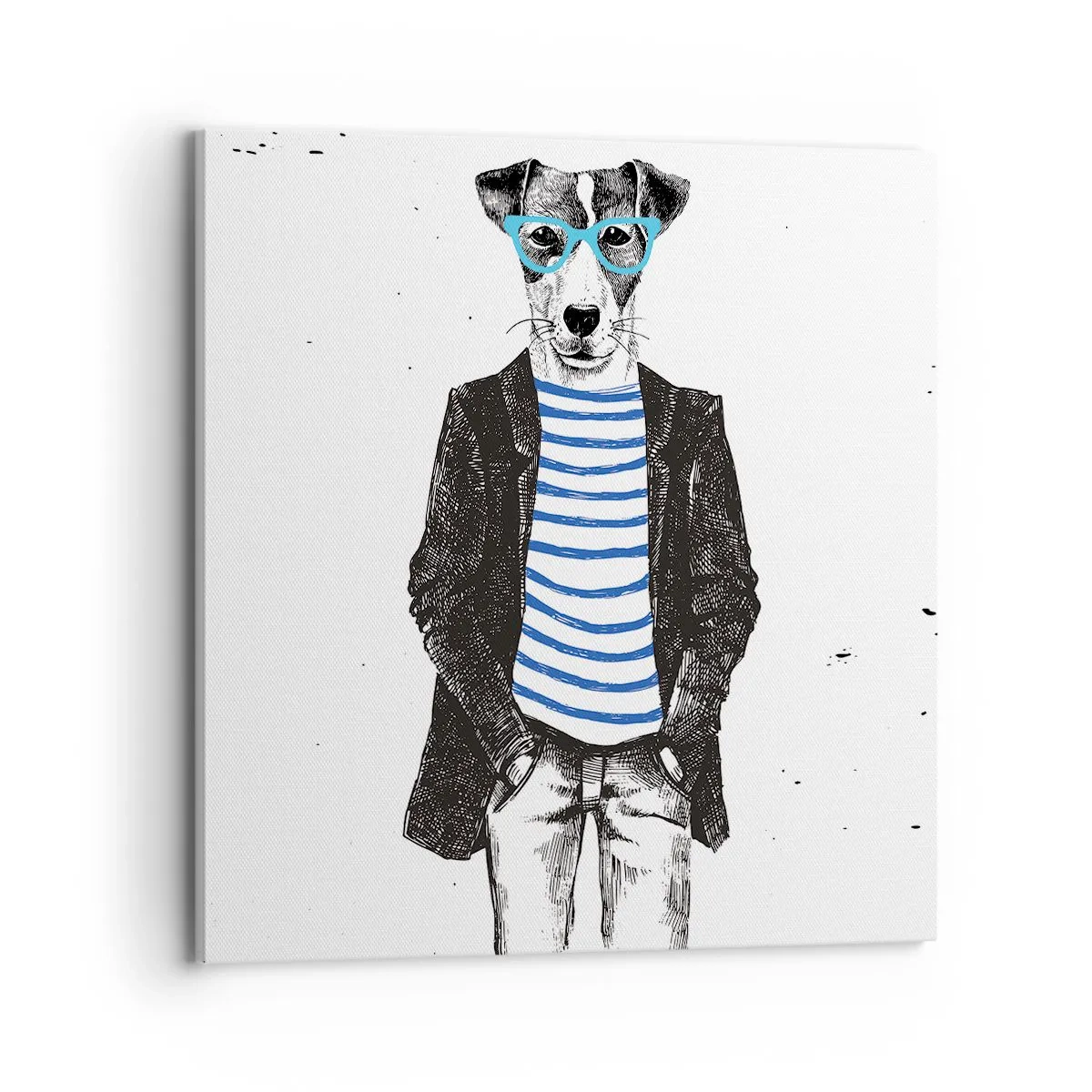 Quadro su tela - Stampe su Tela - Incantesimo sul cane - 70x70 cm