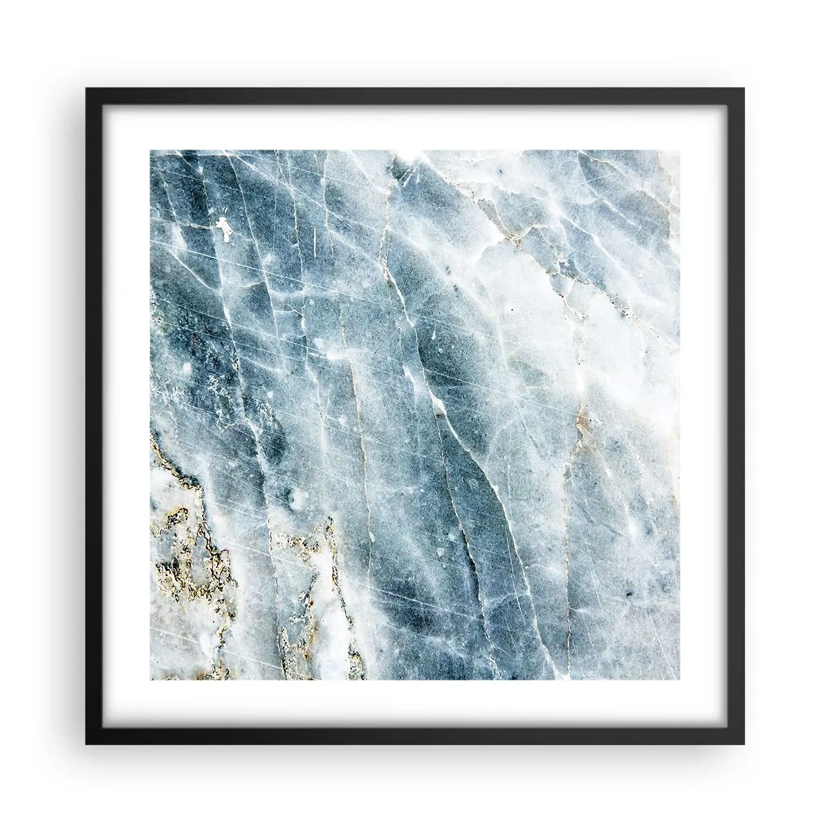 Poster in cornice nera - Mondo di ghiaccio - 50x50 cm