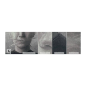 Campione di Fotomurale Premium Canvas - Neanche una parola - Astrazione, Grafica, Viso - 100x30 cm