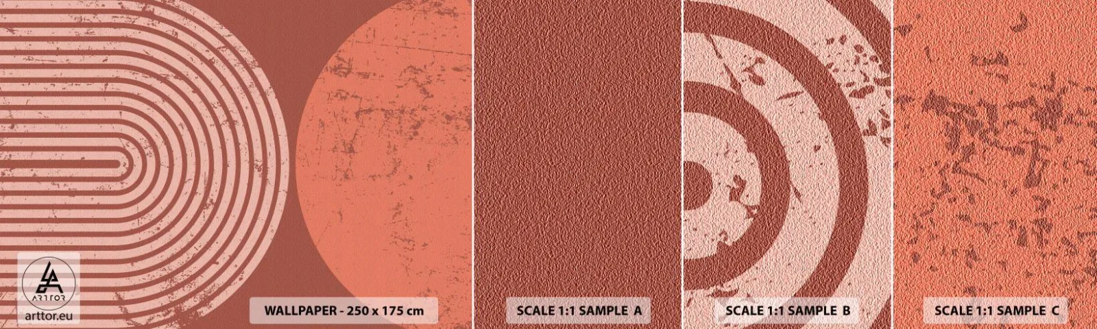 Campione di Fotomurale Adesivo Deluxe Sticker - Rapporti stretti - Minimalismo, Moderno, Astrazione - 100x30 cm