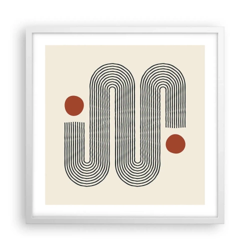 Poster in cornice bianca - Dall'inizio alla fine - 50x50 cm