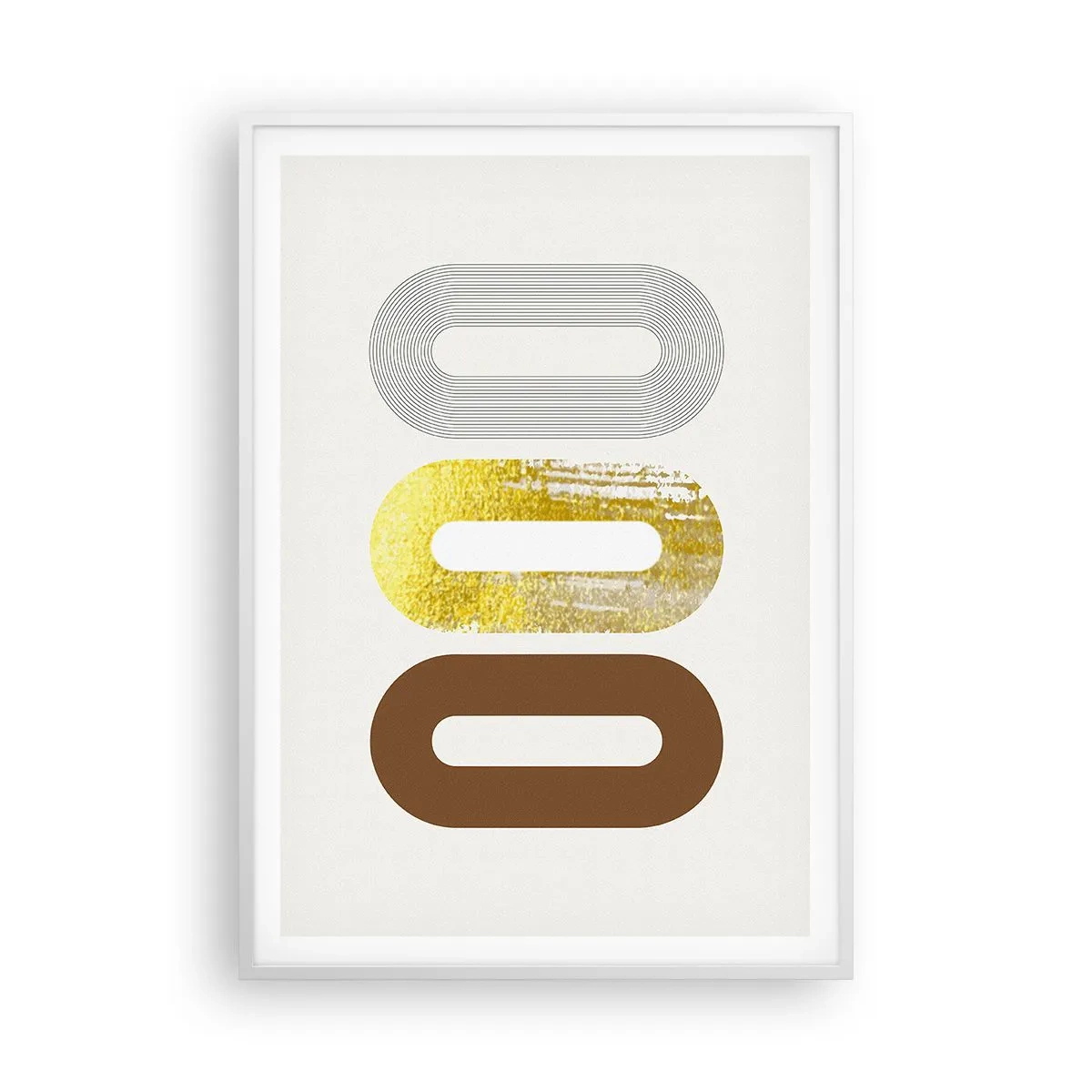 Poster in cornice bianca - Ohh! - 70x100 cm