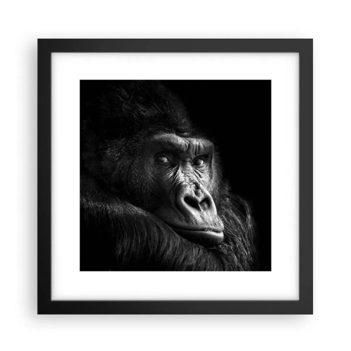 Poster in cornice nera - E cosa guardi? - 30x30 cm