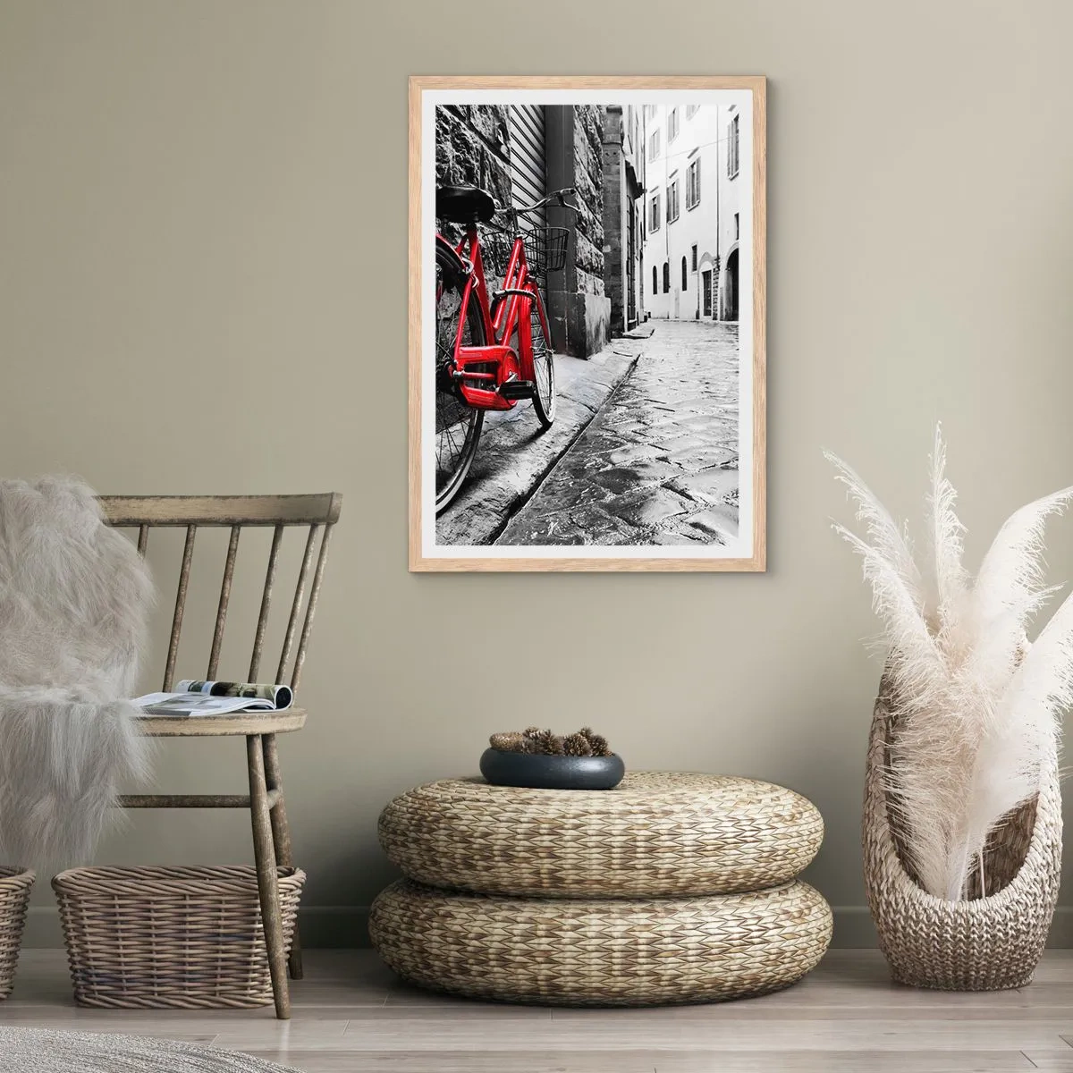 Poster in cornice rovere chiaro - La vera bellezza non invecchia - 61x91 cm