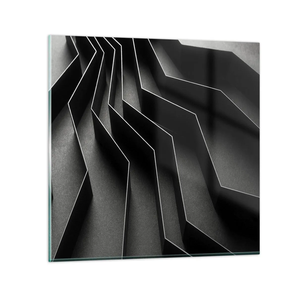 Quadro su vetro - Ordine tridimensionale - 60x60 cm