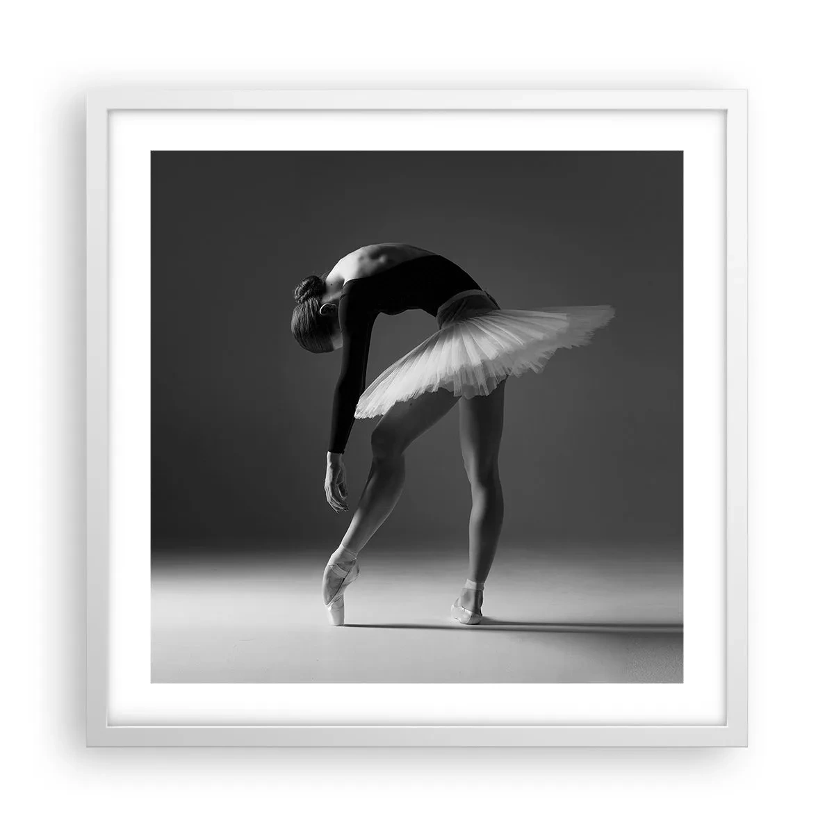 Poster in cornice bianca - Bella ballerina - 50x50 cm