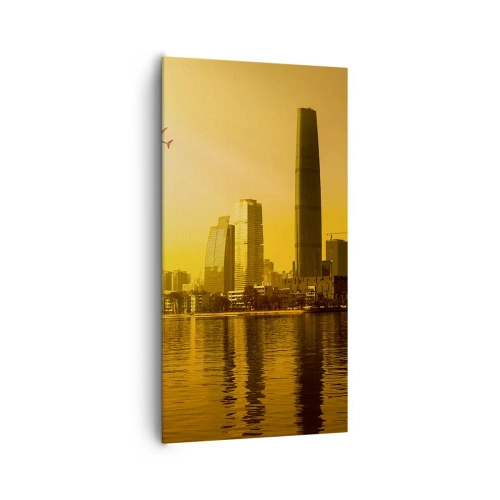 Quadro su tela - Stampe su Tela - Città d'oro - 65x120 cm