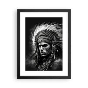 Poster in cornice nera - Capo e guerriero - 30x40 cm