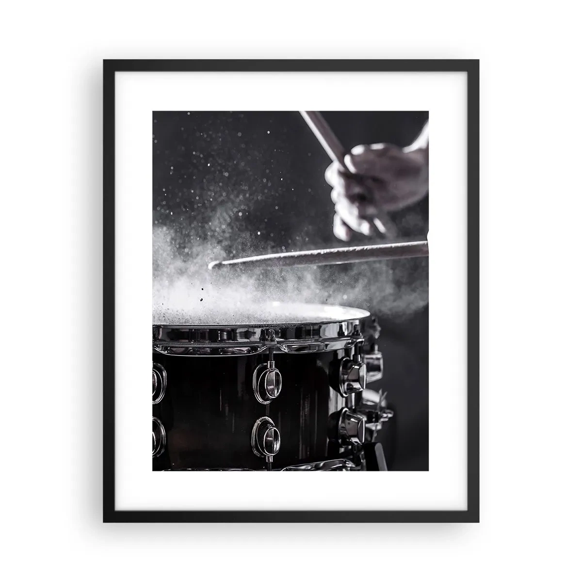 Poster in cornice nera - Il polso della musica - 40x50 cm