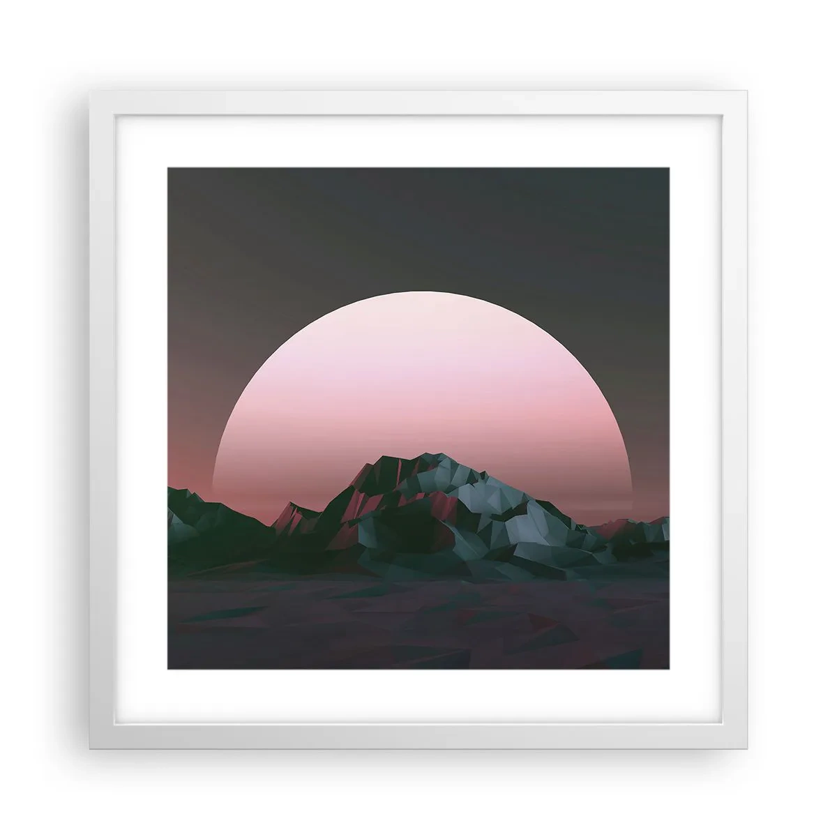 Poster in cornice bianca - Nella galassia accanto - 40x40 cm