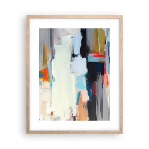 Poster in cornice rovere chiaro - C'è una logica? - 40x50 cm