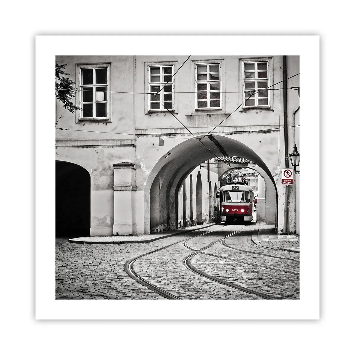 Poster - Attraverso il labirinto cittadino - 50x50 cm