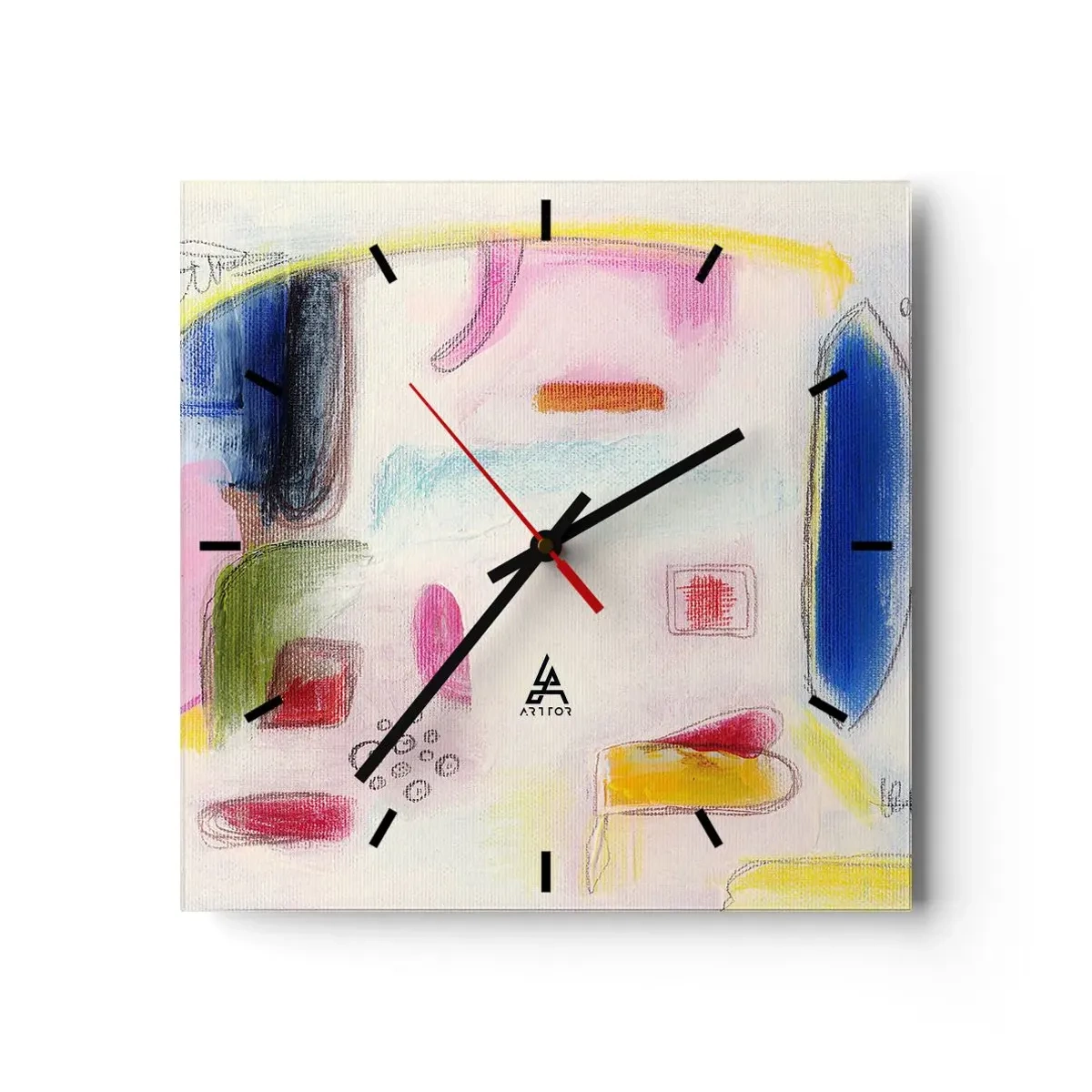 Orologio da parete - Orologio in Vetro - Più convesse che concave o piatte - 40x40 cm
