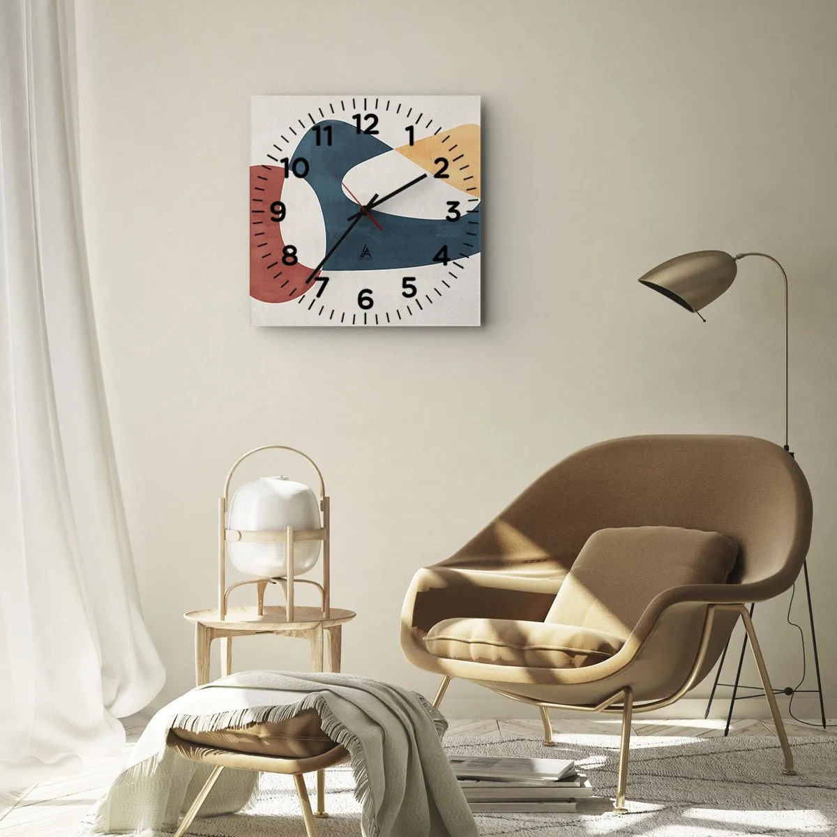 Orologio da parete - Orologio in Vetro - Influenze e metamorfosi - 30x30 cm