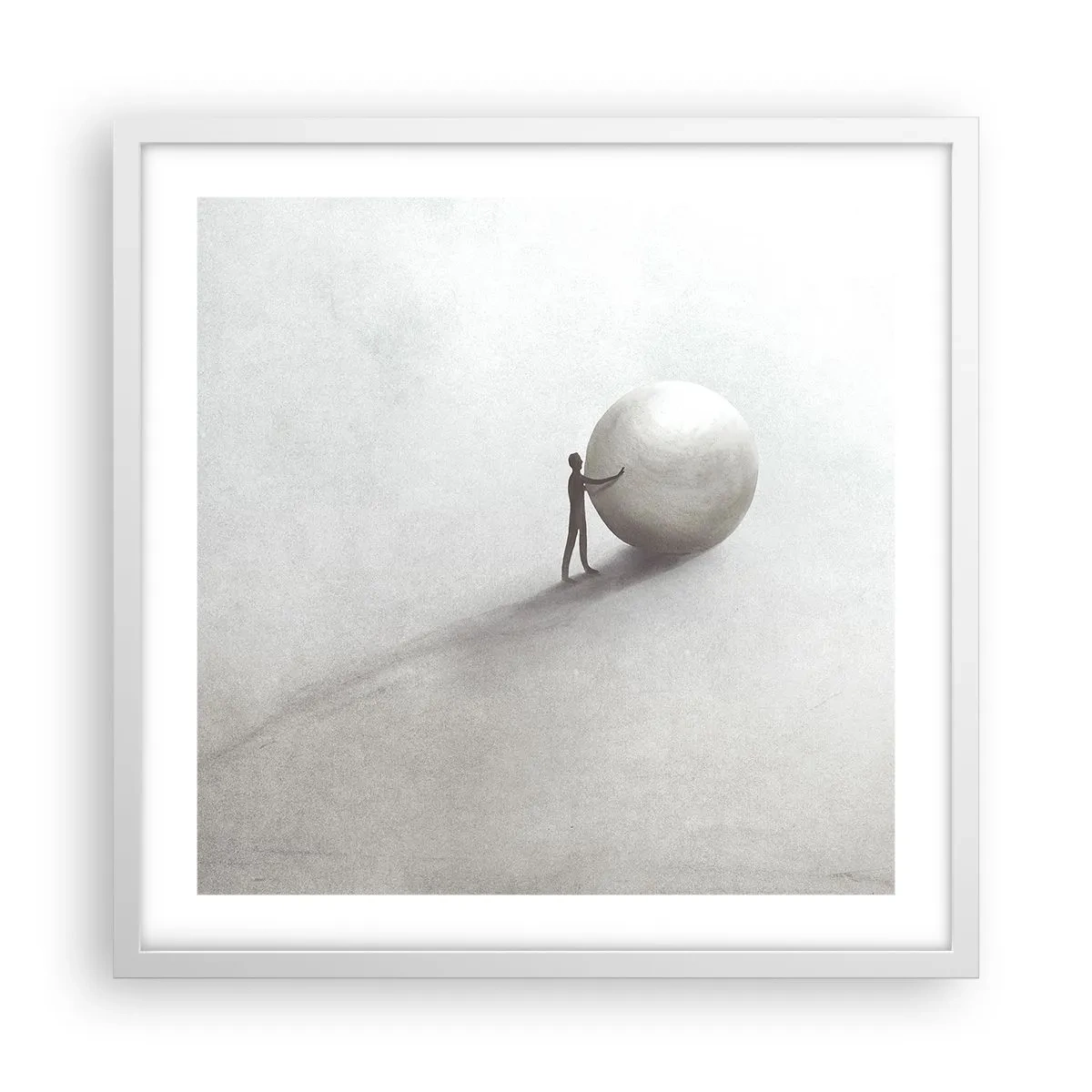 Poster in cornice bianca - Il gioco della vita - 50x50 cm