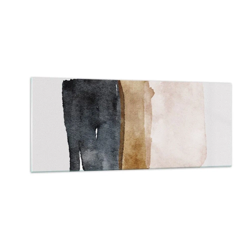 Quadro su vetro - Composizione di colori della terra - 100x40 cm